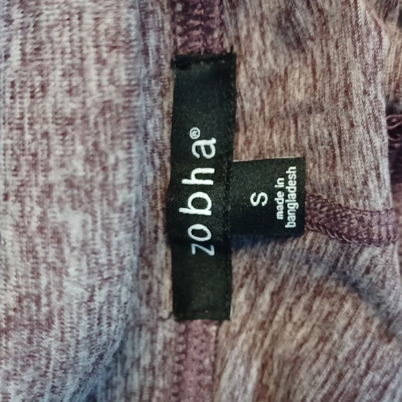 Zobha "Melange" Heather Fig Ankle Athletic Leggings NEW- Sz. Sm - Picture 9 of 9